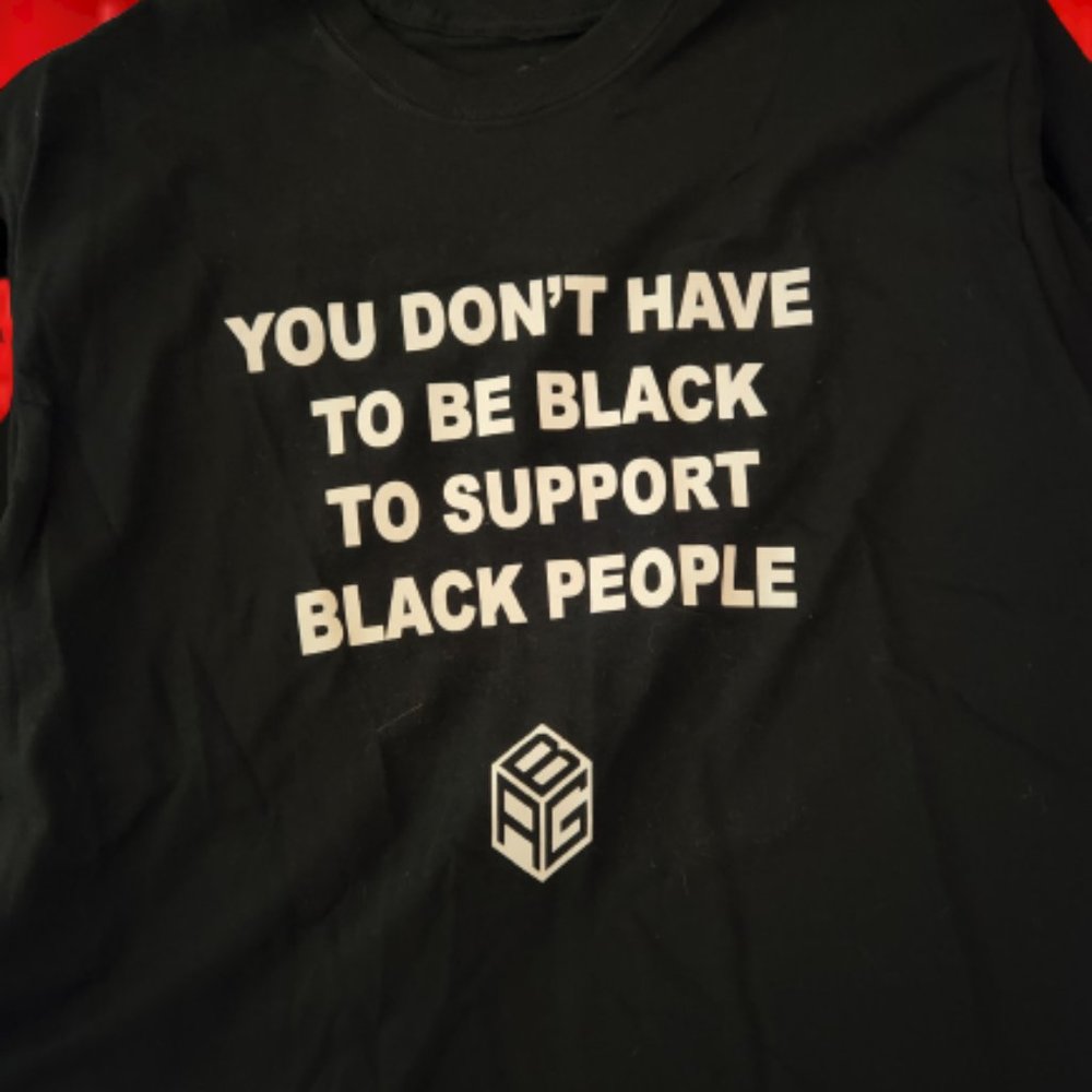 2 for $10 BLM Large black shirt /